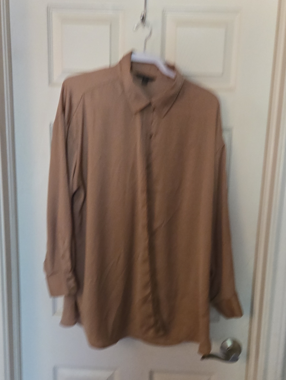 Banana Republic Tan Button-Up Shirt